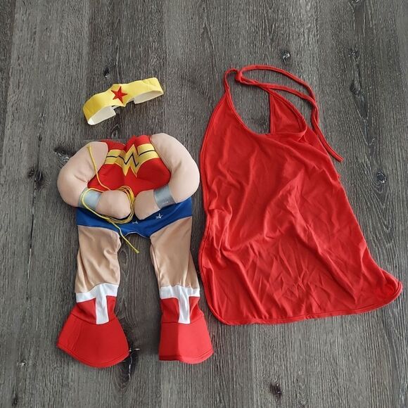 DC Comics Justice League Wonder Woman Walking Pet Halloween Costume 🎃 Medium - Picture 1 of 7
